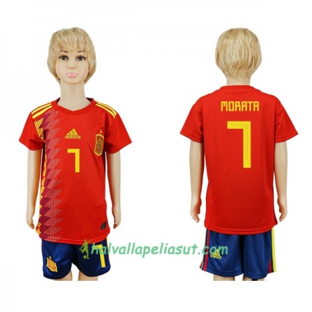 Jalkapallo Pelipaidat Espanja Morata 7 Lasten World Cup 2018 Kotipaita